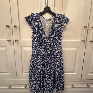 Banjanan casual blue and white dress size Small.